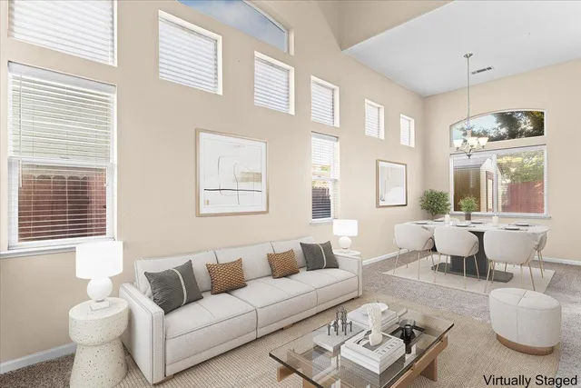 a view of empty room with windows