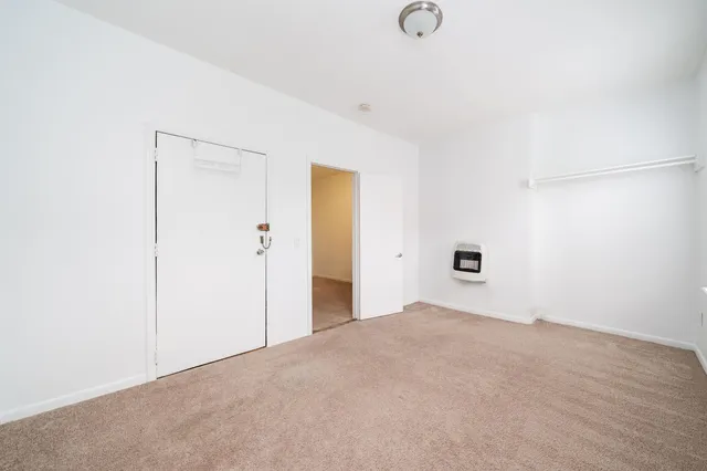 a view of a livingroom with an empty space