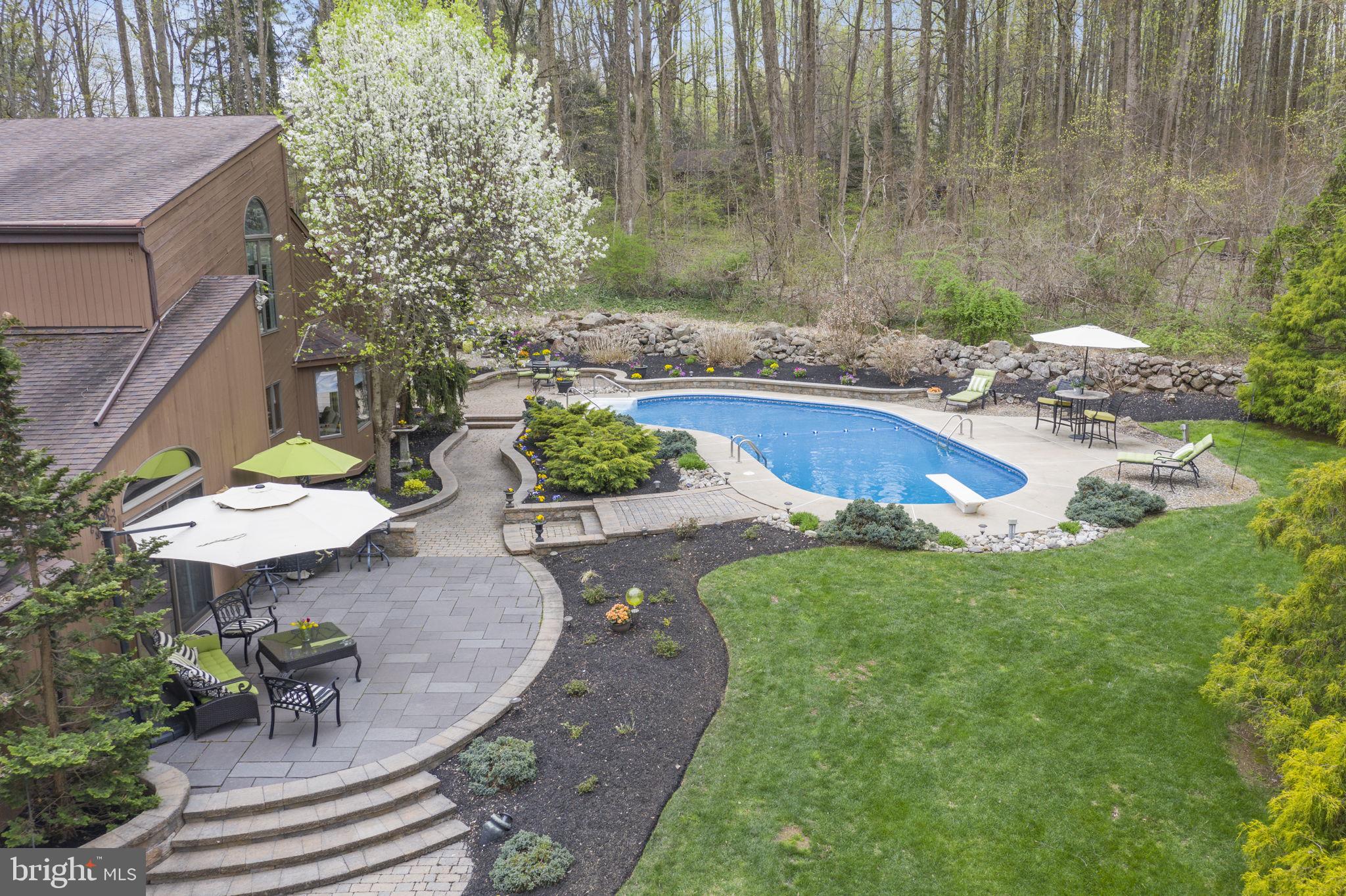 625 Kulp Road Perkiomenville, PA 18074 - Photo 37 of 41 Paver patio and Pool