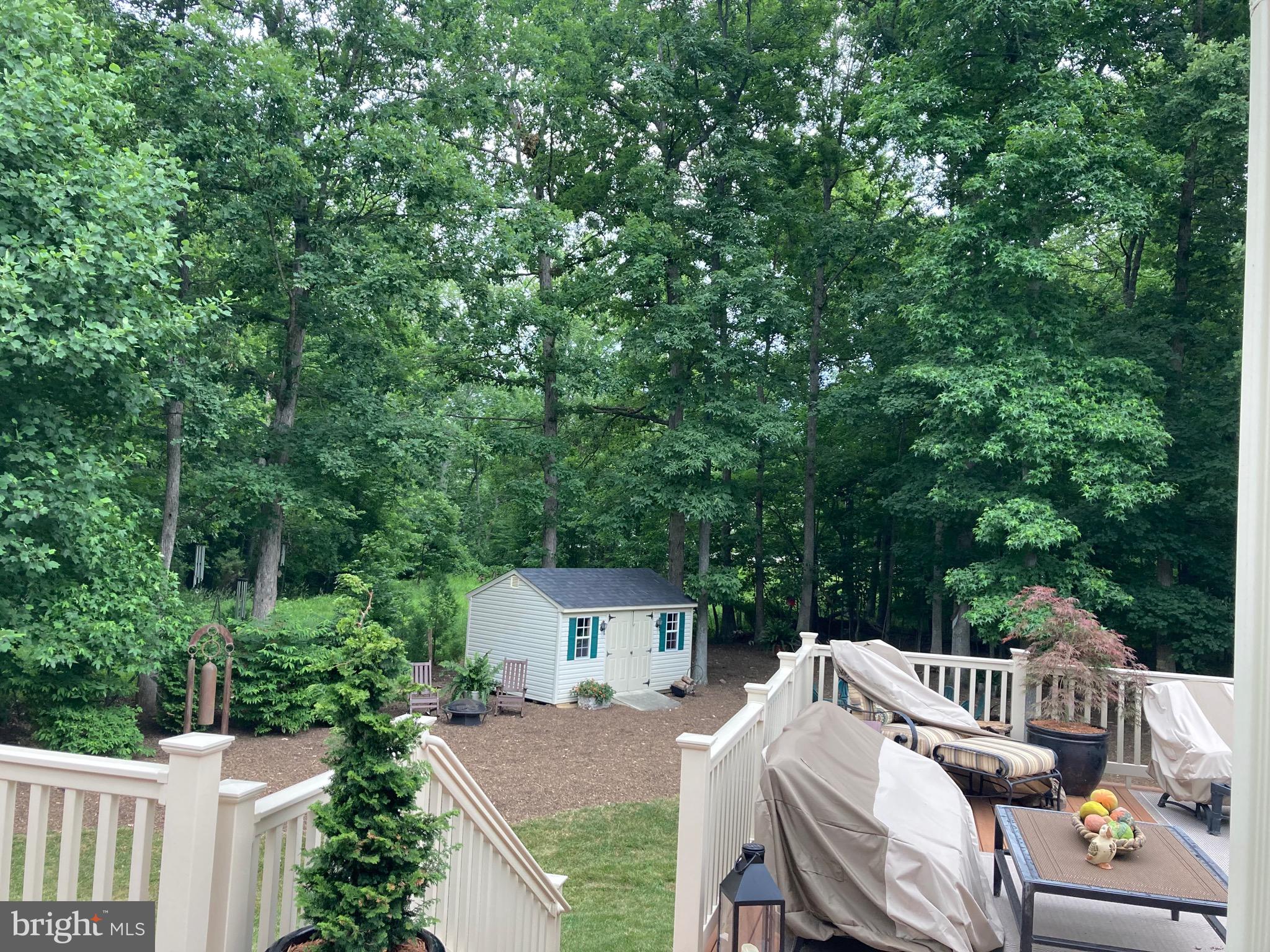 4590 Spring Run Road Warrenton, VA 20187 - Photo 80 of 80 a view of a patio in a backyard