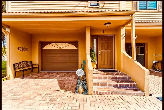 a front view of a house