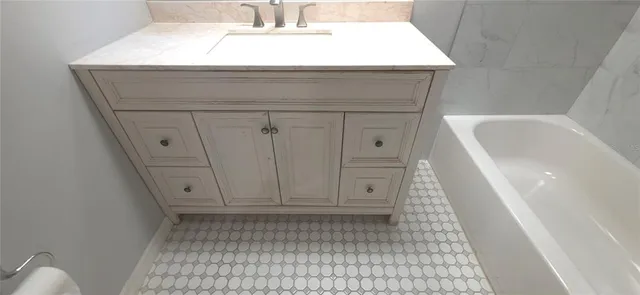 a bathroom with a sink