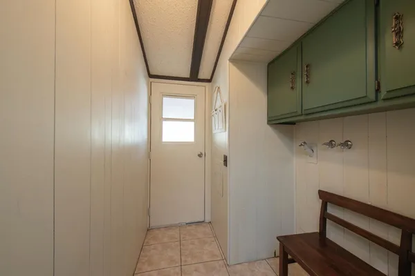 a view of a big room with wooden floor