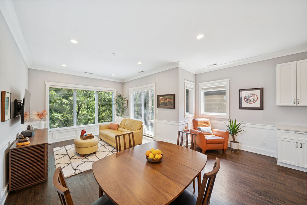 3044 North Racine Avenue, Unit 3 Chicago, IL 60657 - Photo 5 of 29 a living room with furniture and a large window