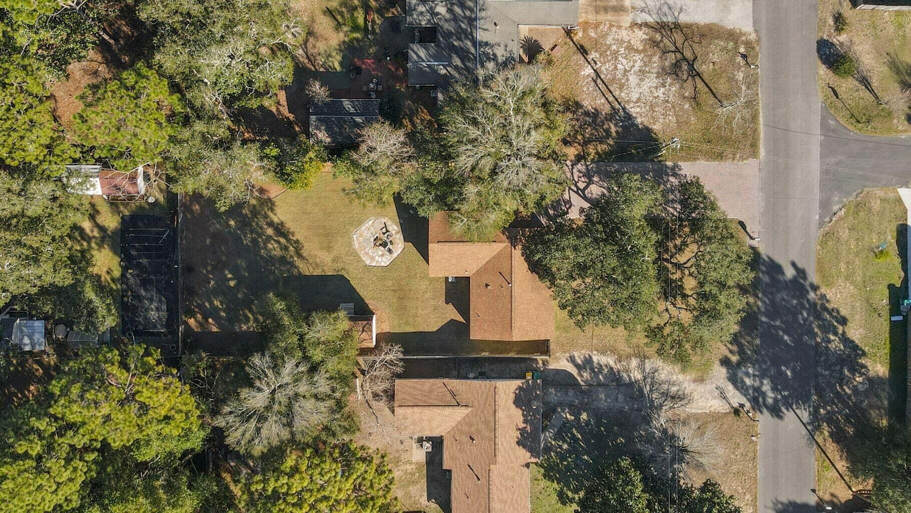 75 7th Avenue Shalimar, FL 32579 - Photo 34 of 42 an aerial view of a house with a yard