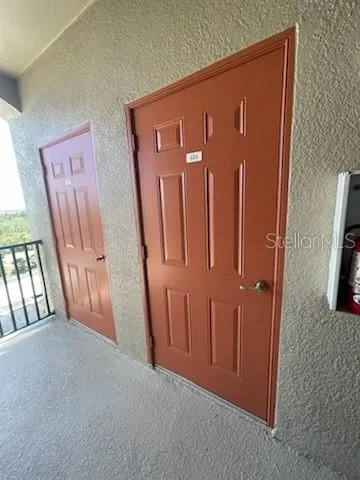 a view of front door