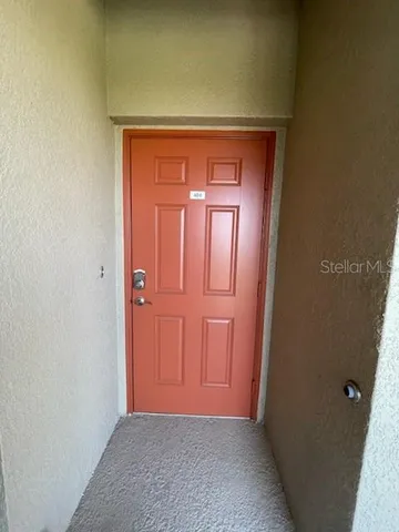 a view of an front door