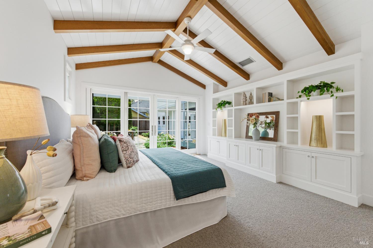 1829 3rd Street Napa, CA 94559 - Photo 16 of 51 Primary bedroom with courtyard and sitting deck