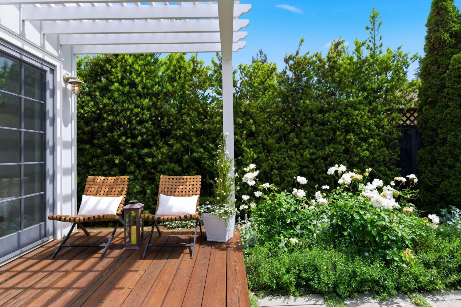1829 3rd Street Napa, CA 94559 - Photo 21 of 51 Sitting deck off of primary bedroom