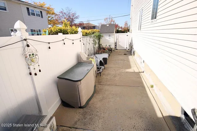 a view of a terrace with chairs