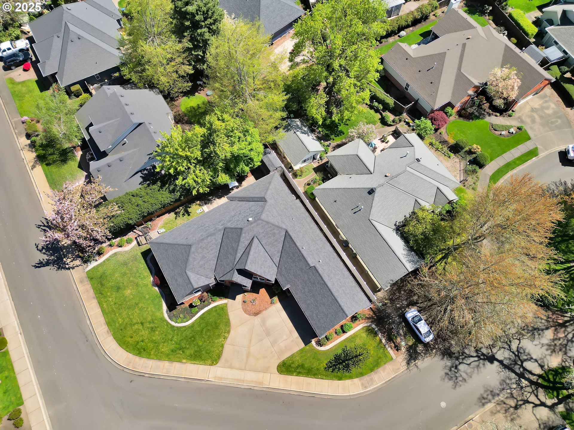 1417 Wimbledon Place Springfield, OR 97477 - Photo 6 of 48 an aerial view of a house with outdoor space