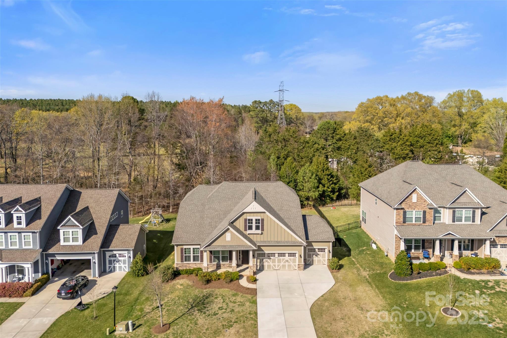 11037 Thornbeck Lane Midland, NC 28107 - Photo 13 of 46 an aerial view of residential houses with outdoor space