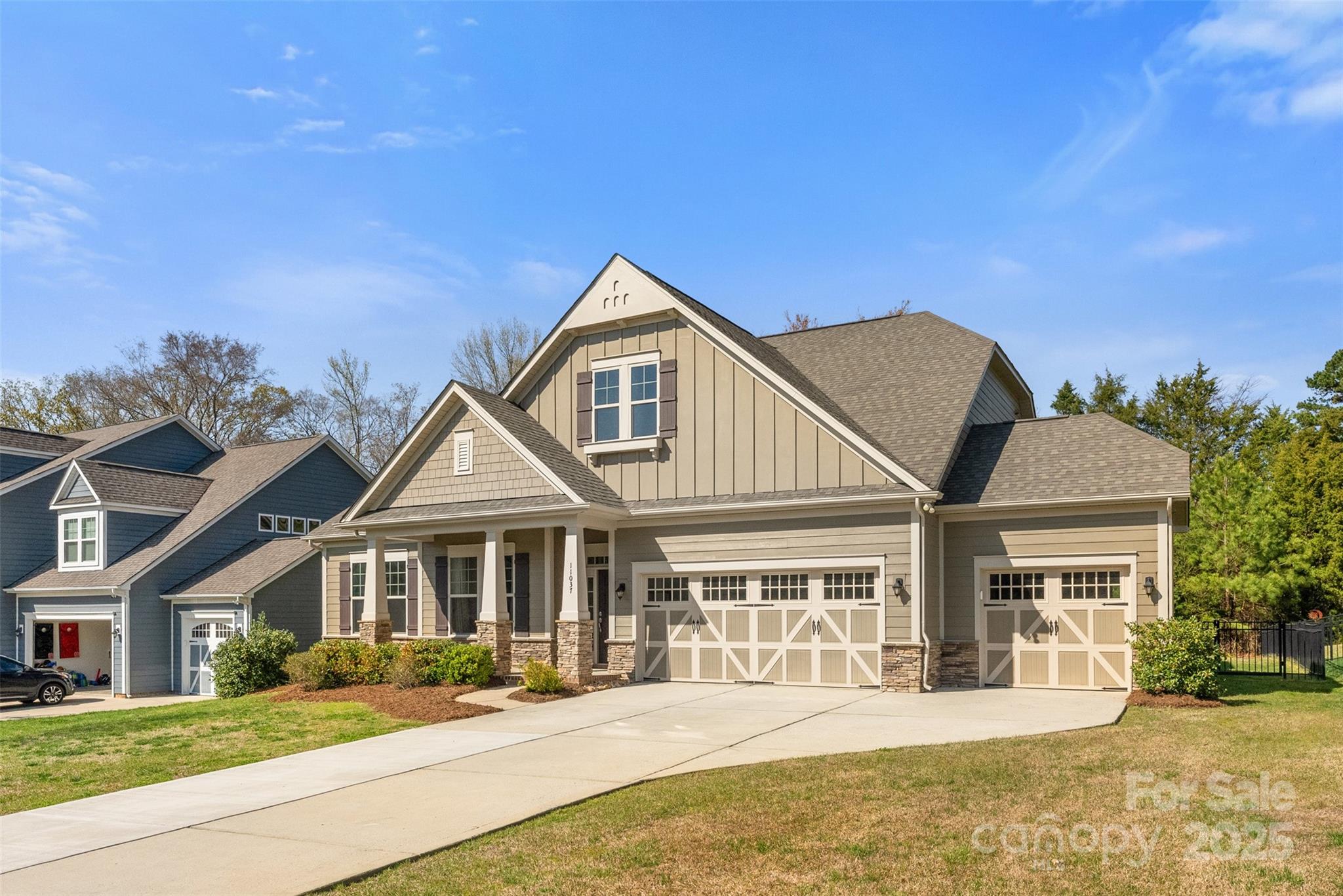 11037 Thornbeck Lane Midland, NC 28107 - Photo 14 of 46 a front view of a house with a yard