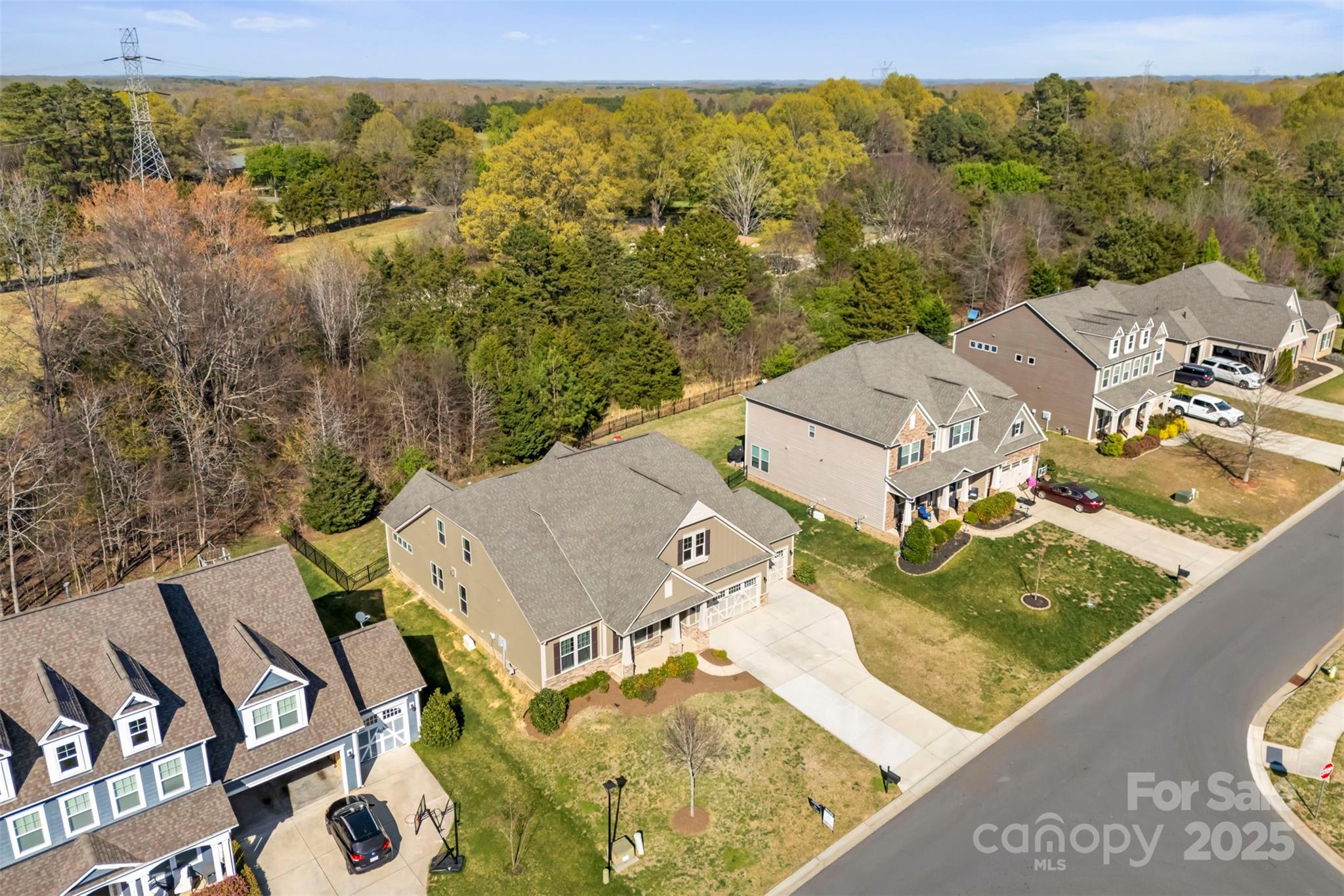 11037 Thornbeck Lane Midland, NC 28107 - Photo 43 of 46 an aerial view of residential houses with outdoor space