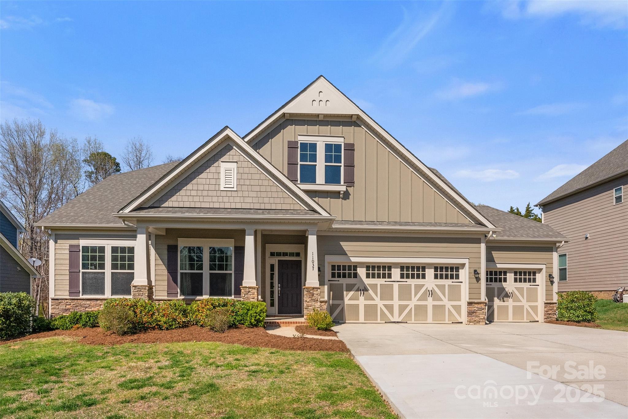 11037 Thornbeck Lane Midland, NC 28107 - Photo 5 of 46 front view of a house with a yard