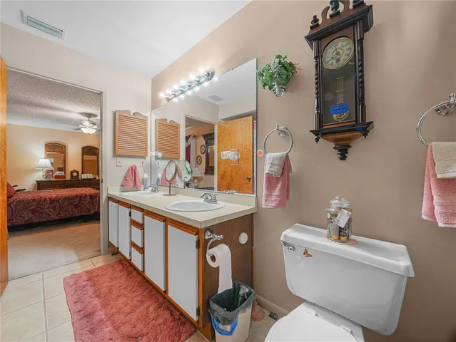 a bathroom with a toilet a sink and a mirror