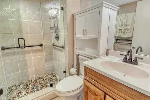 a view of a park with a big yard