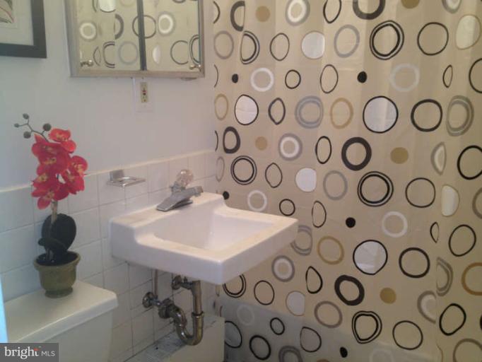 1311 Delaware Avenue Southwest, Unit S145 Washington, DC 20024 - Photo 7 of 9 a bathroom with a sink and a mirror