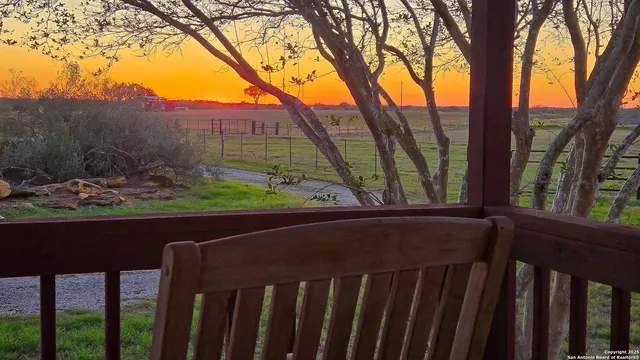 a view of a street from a balcony