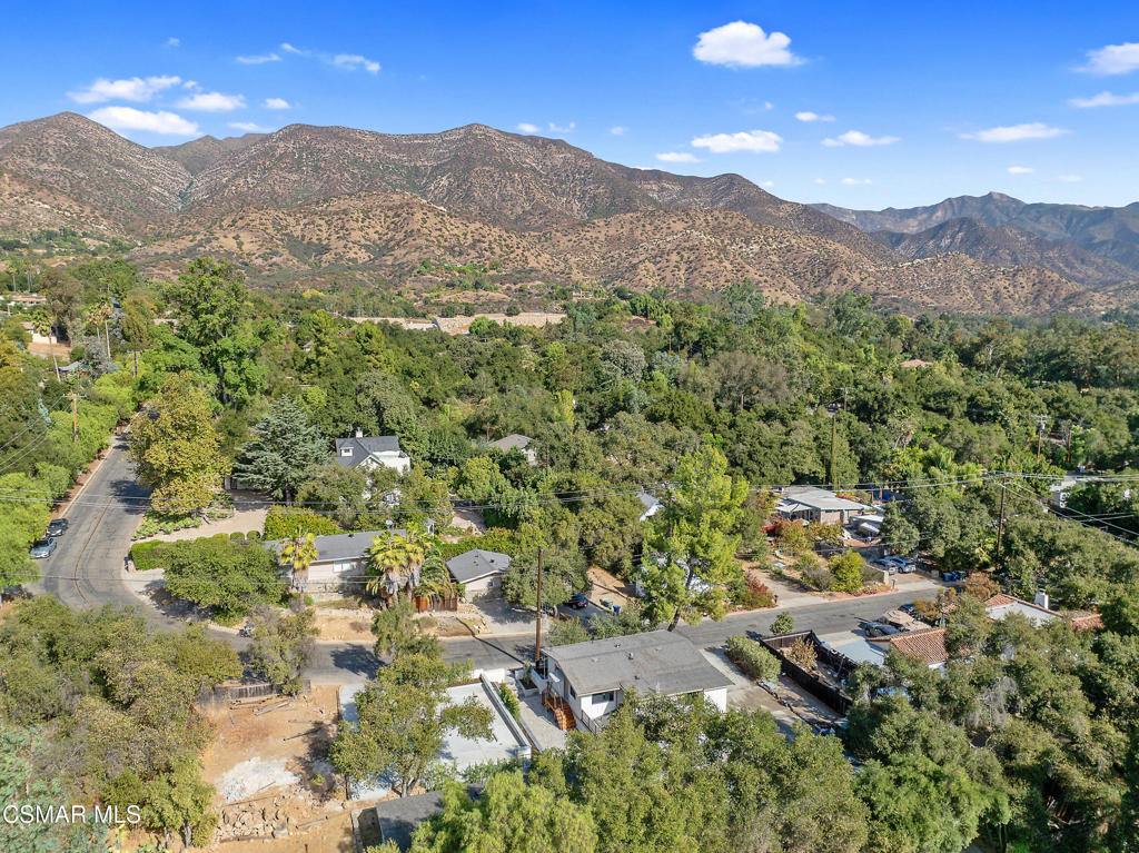 313 Raymond Street, Unit A Ojai, CA 93023 - Photo 20 of 32 a view of a town with mountains in the background