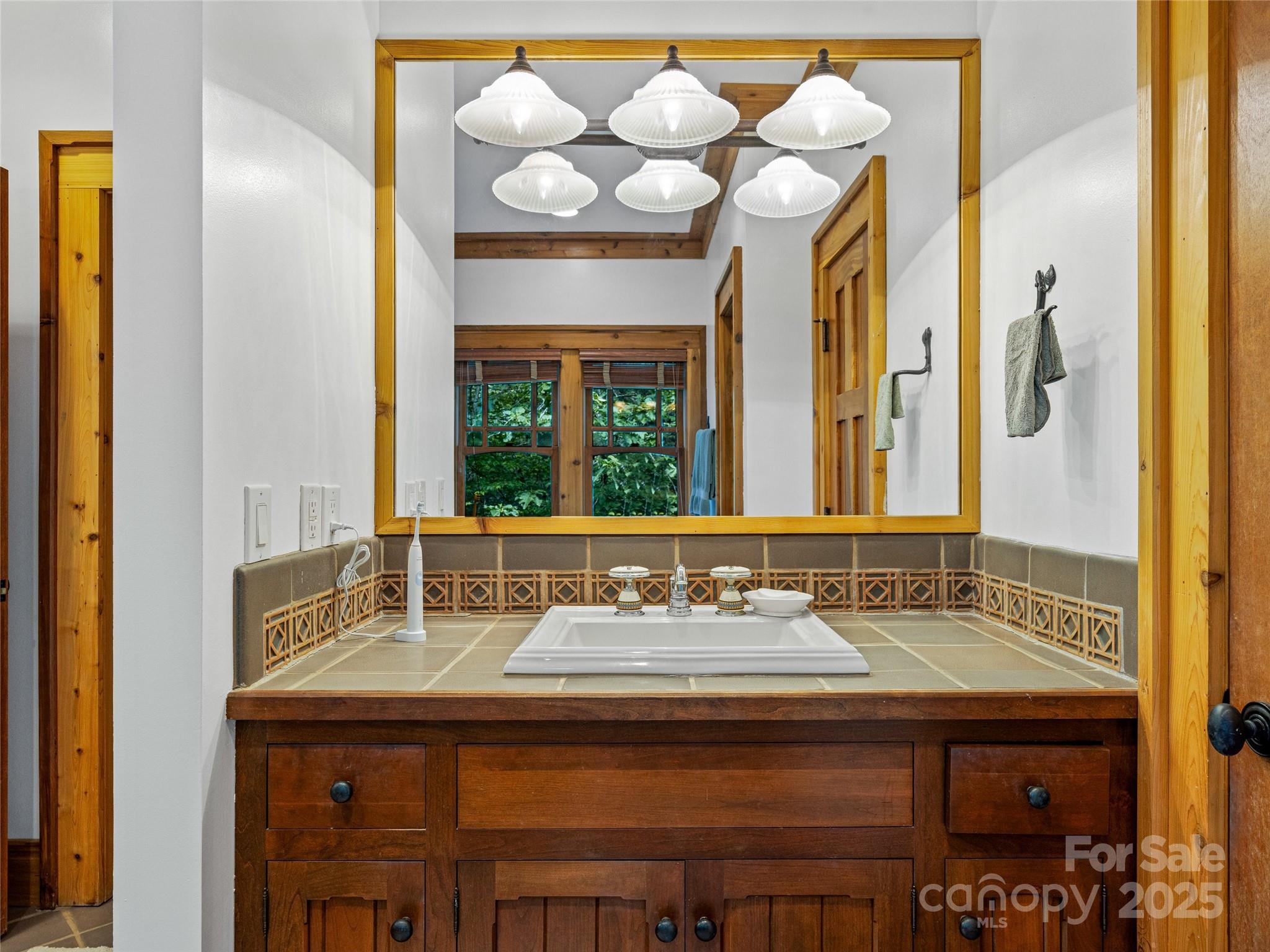 770 Mdw Rdg Drive Lake Toxaway, NC 28747 - Photo 21 of 48 a bathroom with a sink and a mirror