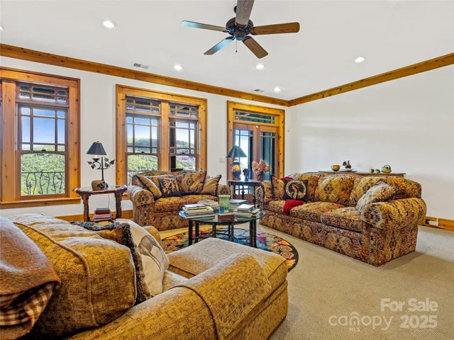 a view of a backyard with brick wall