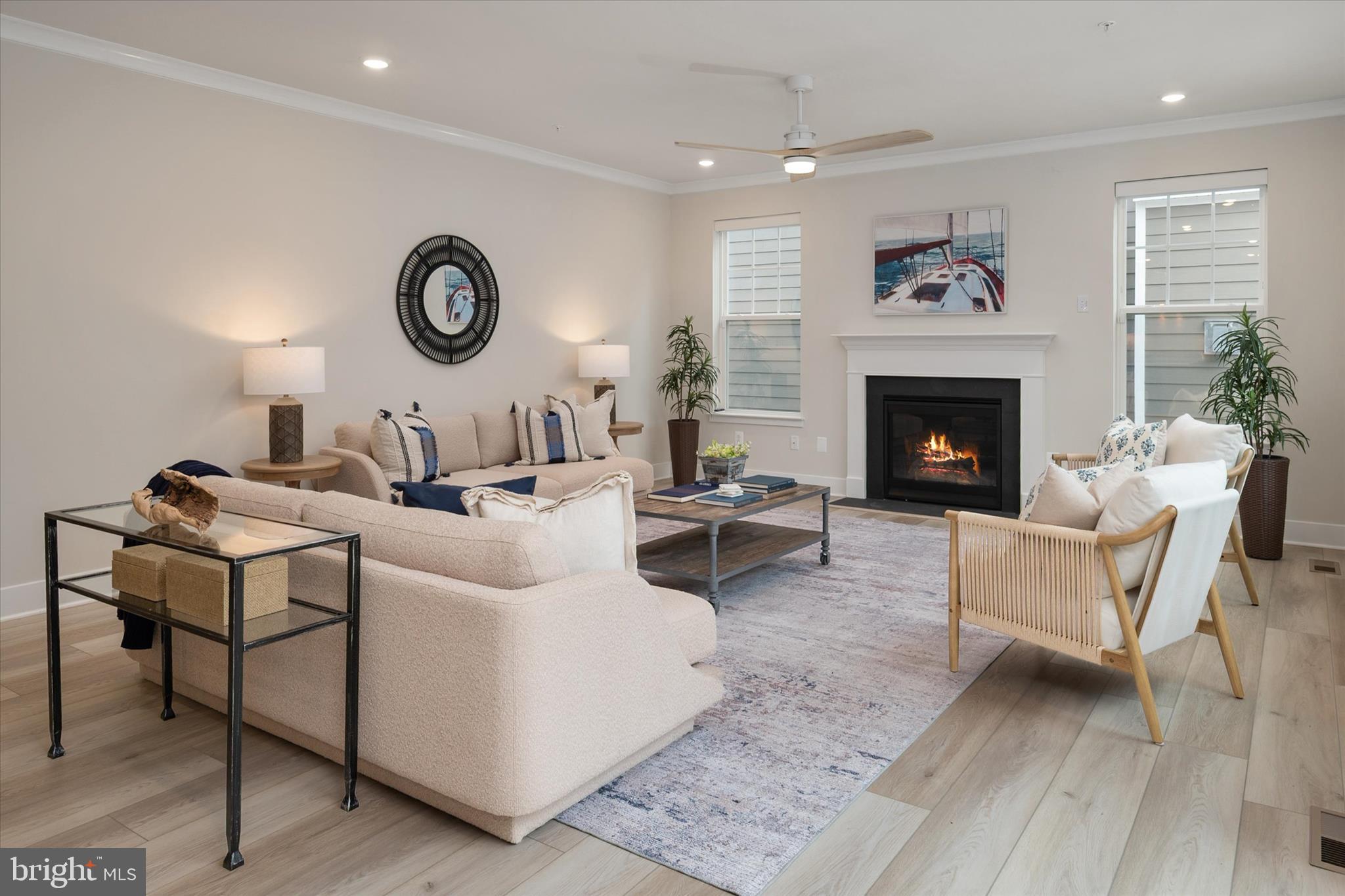 143 Stilly Way Annapolis, MD 21403 - Photo 12 of 60 a living room with furniture and a fireplace