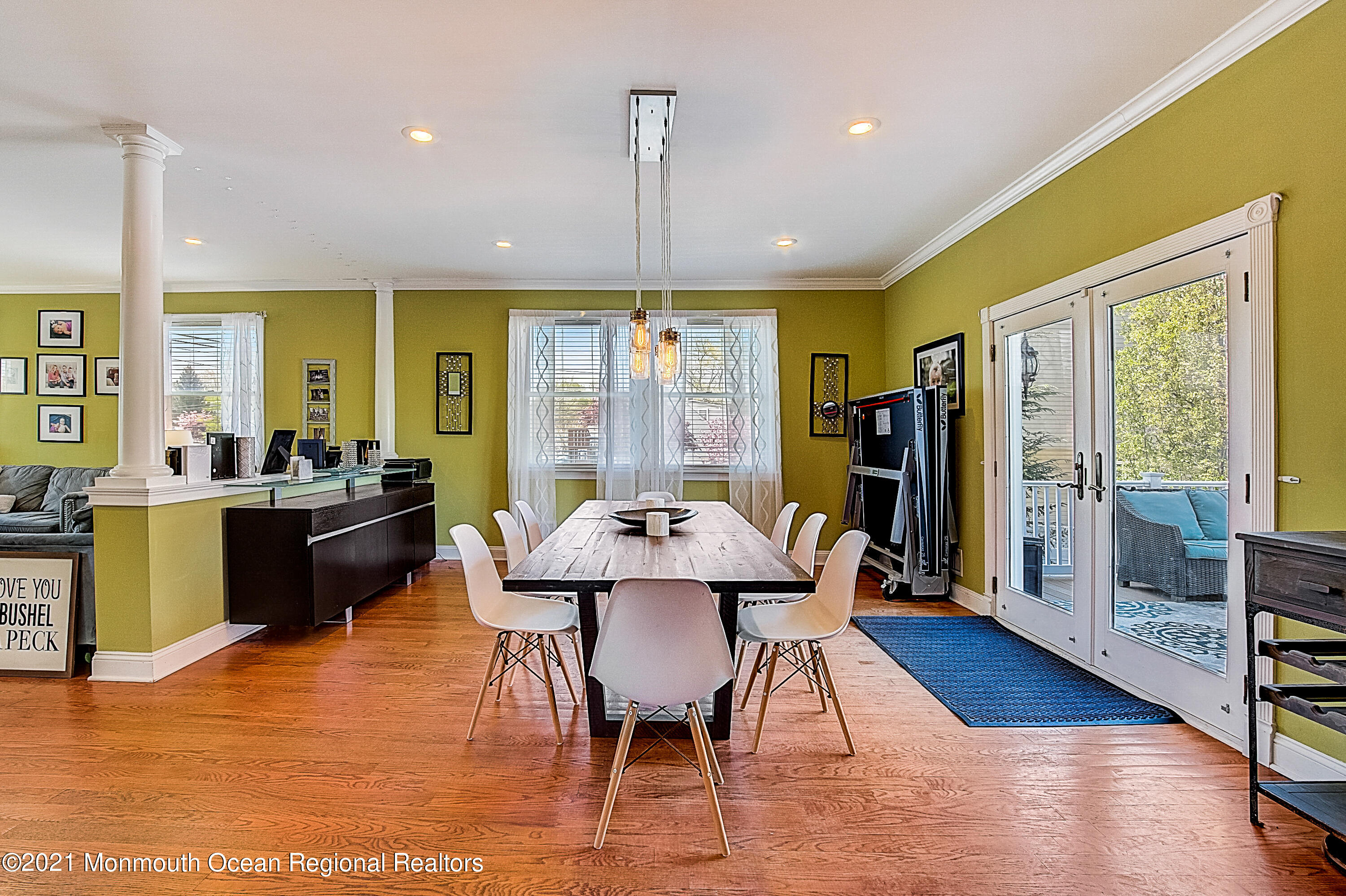 286 Main Street Middletown, NJ 07758 - Photo 14 of 69 a view of a dining room with furniture window and wooden floor