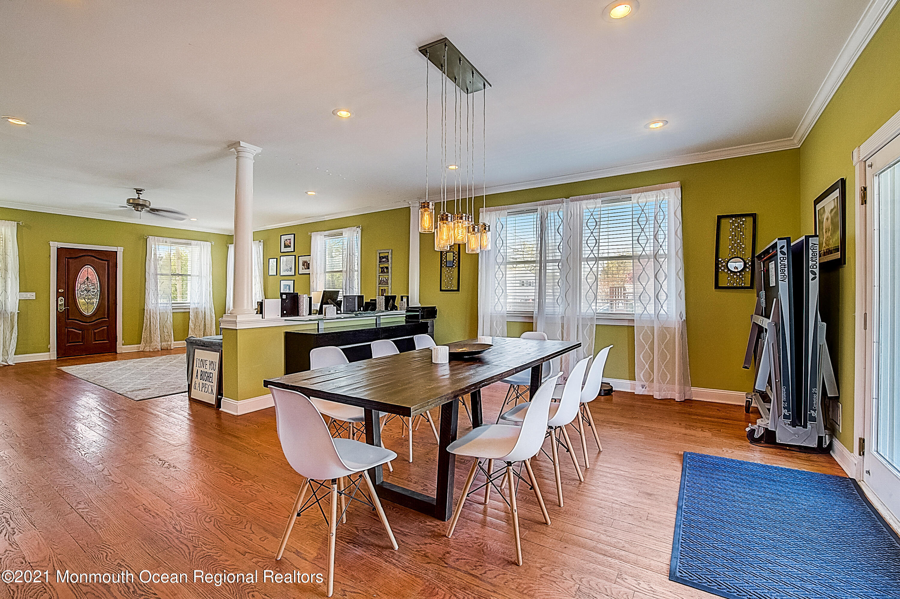 286 Main Street Middletown, NJ 07758 - Photo 15 of 69 a view of a dining room with furniture and wooden floor
