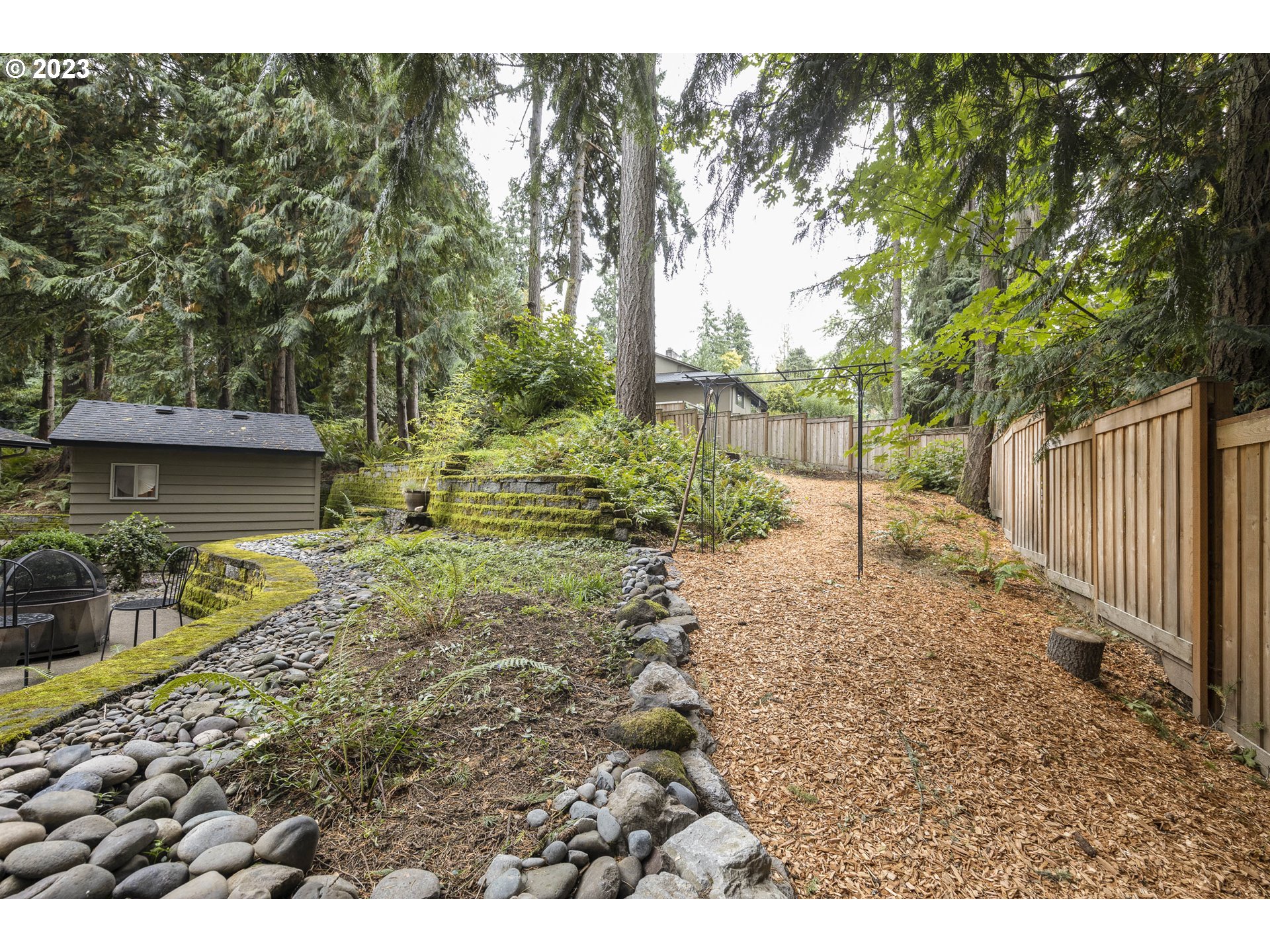 9732 Southwest 18th Place Portland, OR 97219 - Photo 43 of 45 a view of a backyard