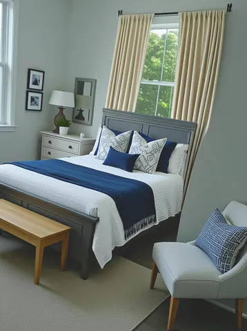 a living room with furniture and view of kitchen