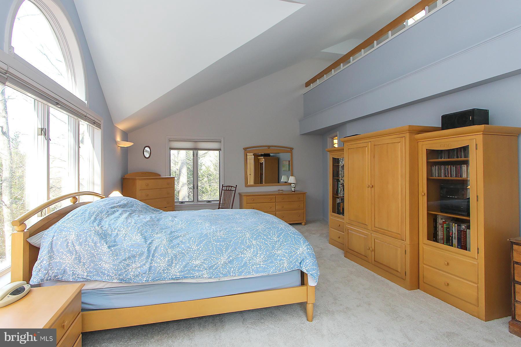 8536 West Howell Road Bethesda, MD 20817 - Photo 17 of 29 Large Master with a peek at the loft above