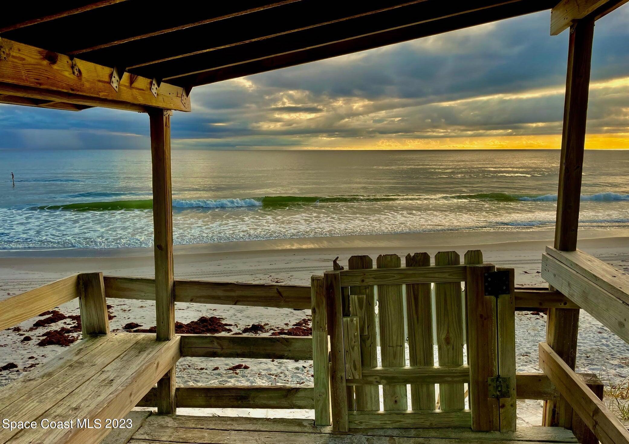245 Richards Road Melbourne Beach, FL 32951 - Photo 15 of 18 a view of ocean from a balcony