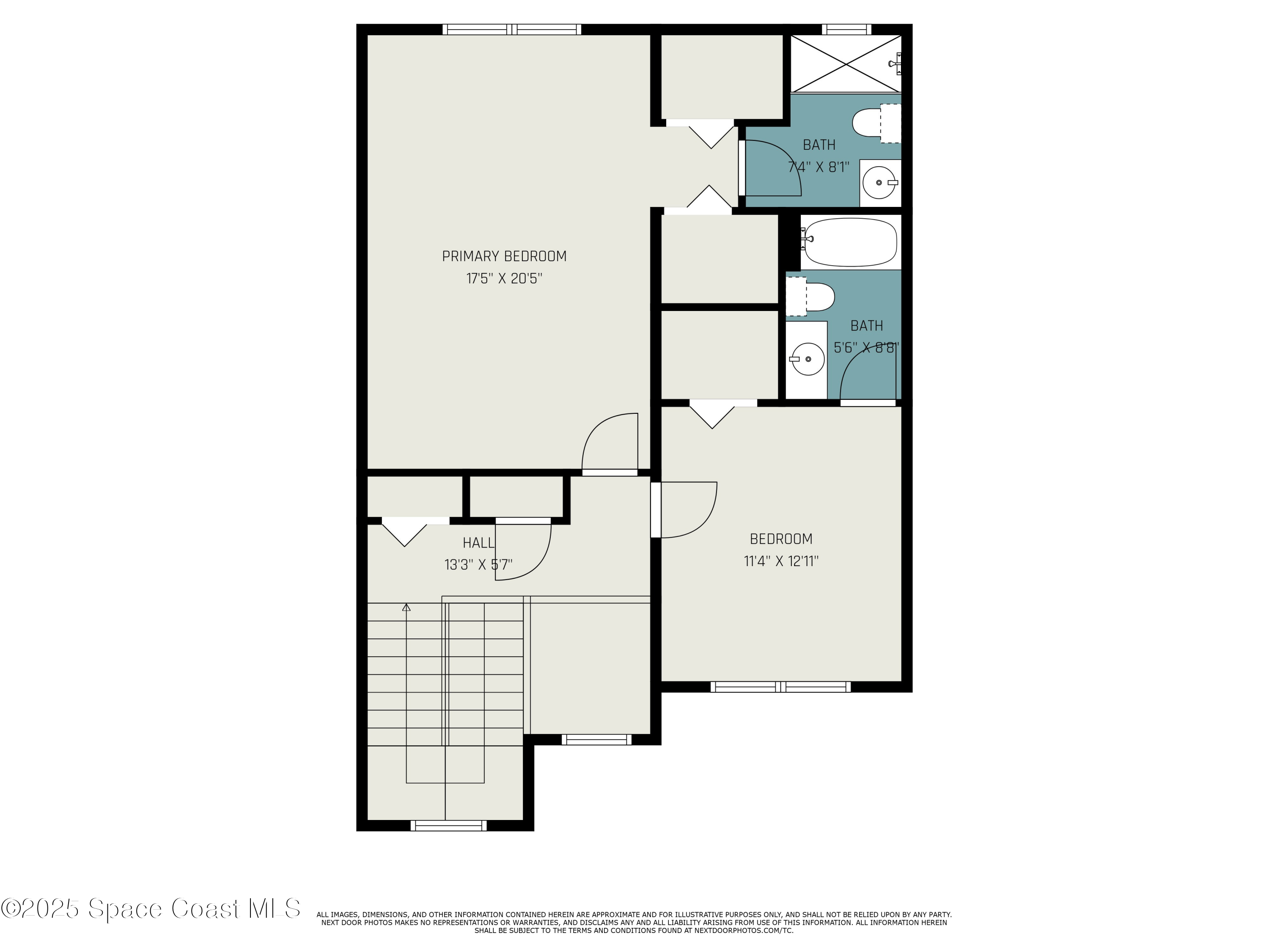 609 Cedar Side Circle Northeast Palm Bay, FL 32905 - Photo 19 of 19 a picture of a floor plan