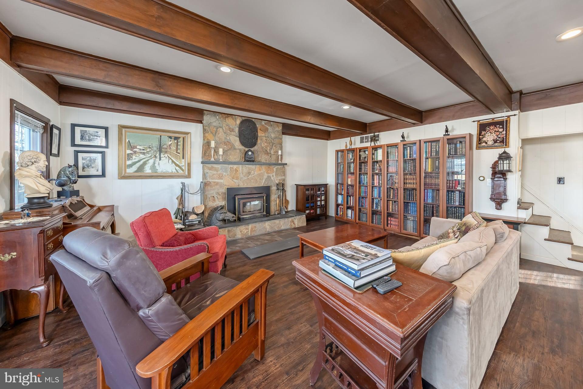 41 Hackett Road Woodstown, NJ 08098 - Photo 6 of 67 a living room with furniture and a fireplace