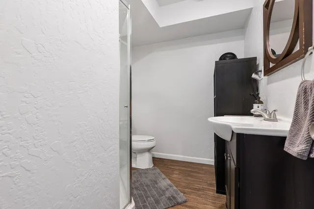 a bathroom with a sink and a toilet