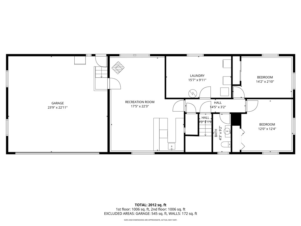 236 Robin Road Horseheads, NY 14845 - Photo 39 of 39 Lower Level Floor Plan