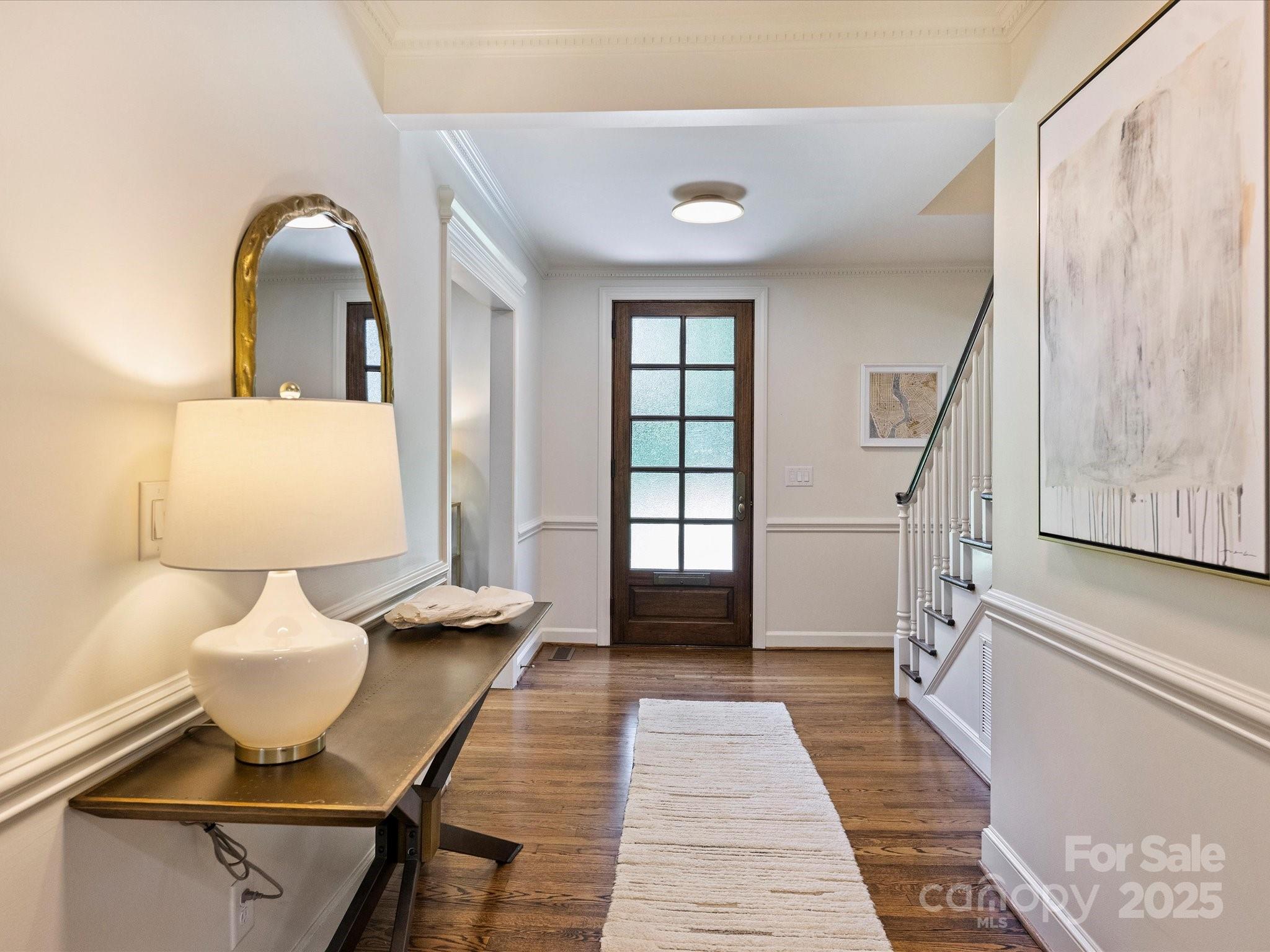 2919 Wickersham Road Charlotte, NC 28211 - Photo 5 of 30 a living room with furniture and wooden floor