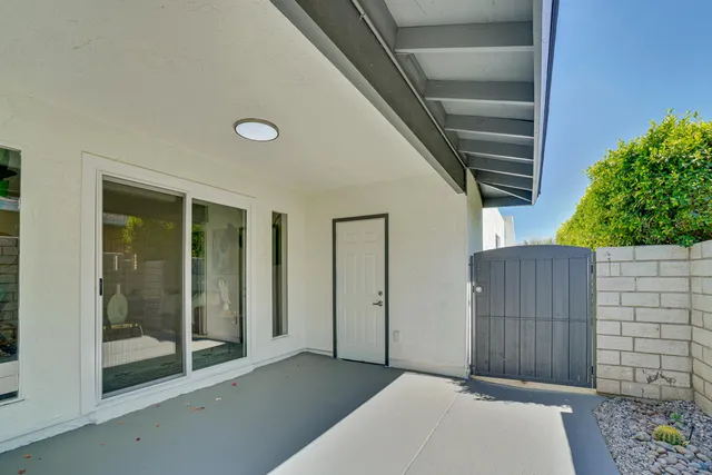 a backyard of a house