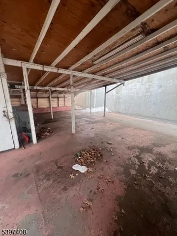 a view of backyard with green space