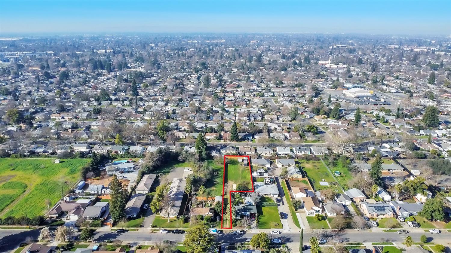 4194 63rd Street Sacramento, CA 95820 - Photo 15 of 41 an aerial view of a city with lots of residential buildings