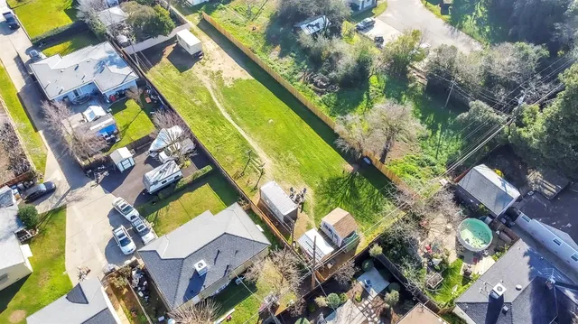 a view of swimming pool from a balcony