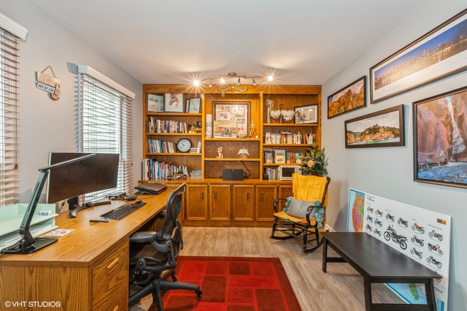 446 Quail Drive Naperville, IL 60565 - Photo 11 of 24 a view of a workspace with furniture and a window