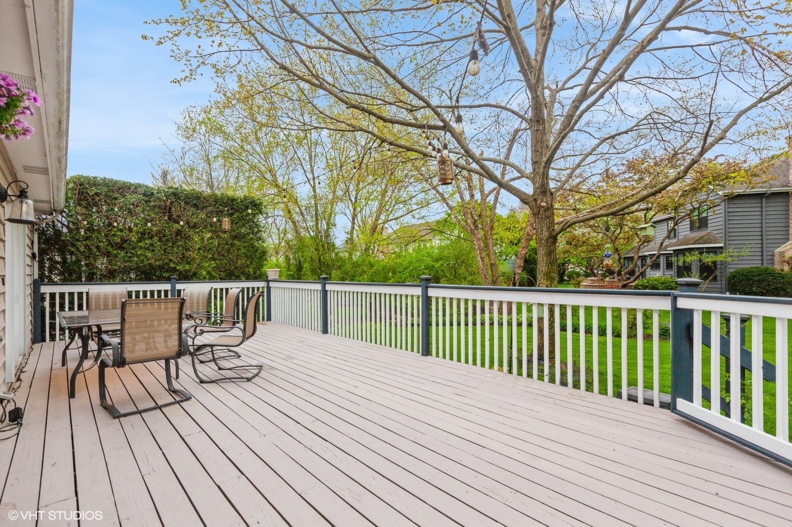 446 Quail Drive Naperville, IL 60565 - Photo 23 of 24 a view of balcony with wooden floor and fence
