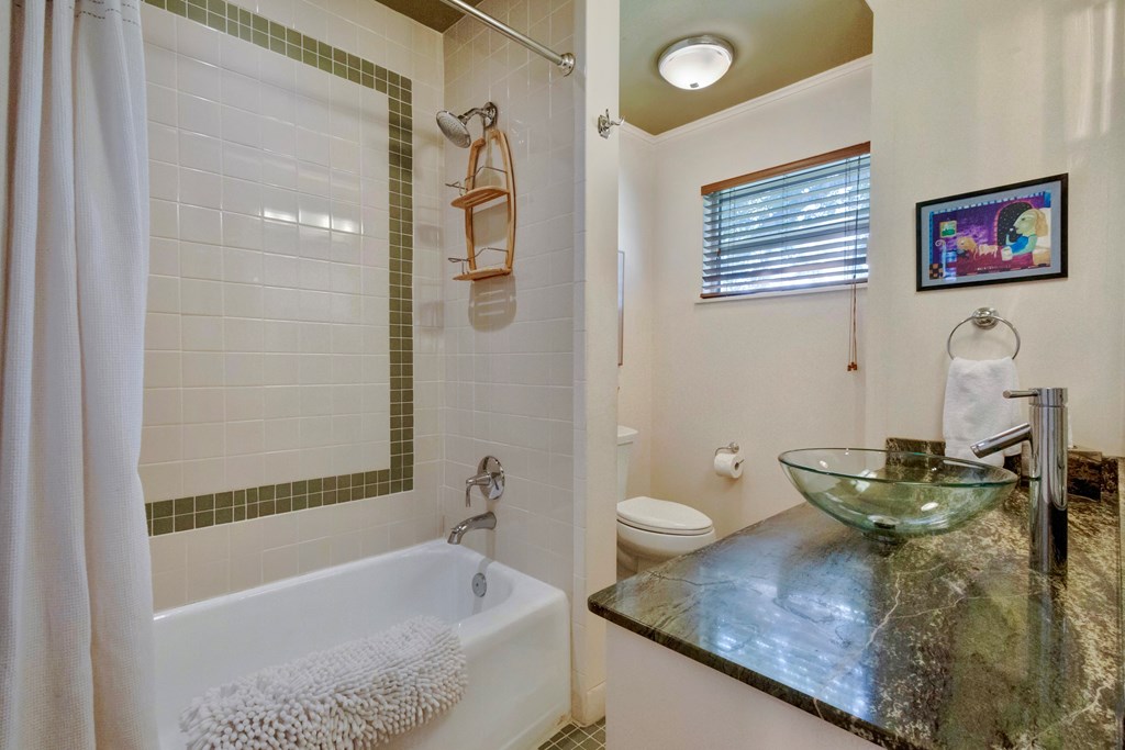 207 East Walnut Street Fredericksburg, TX 78624 - Photo 28 of 42 a bath room with a toilet and a bath tub