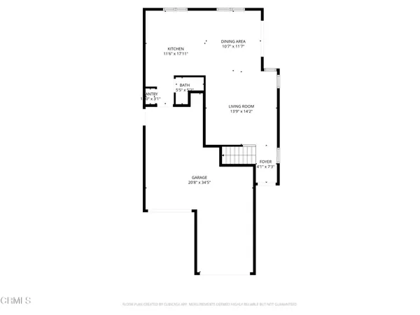 a picture of a bench in room