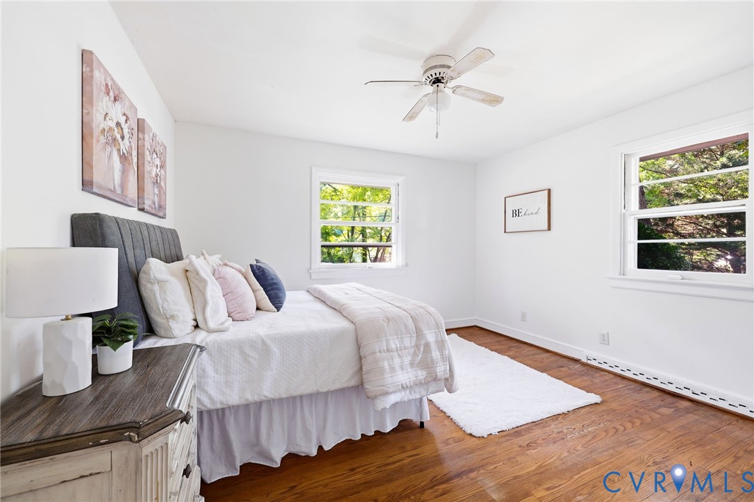 3400 Warner Road Richmond, VA 23225 - Photo 16 of 33 Hardwood floors, two windows, ceiling fan w/light