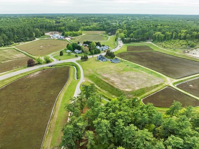 a view of a swimming pool with a yard