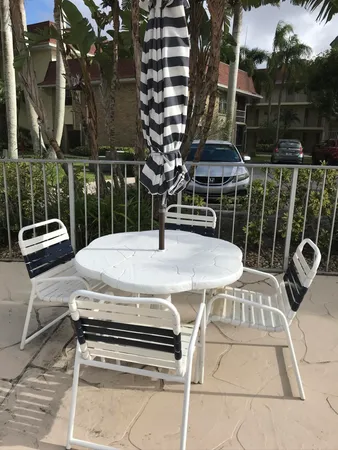 an outdoor space with trees