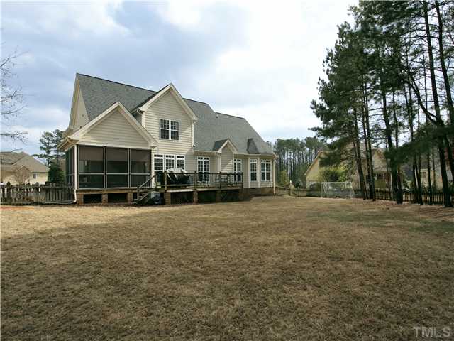 1200 Verde Farm Road Raleigh, NC 27603 - Photo 23 of 25 Another view of the back of the home. Note the deck and the screened porch.
